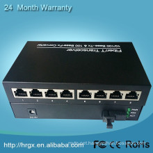 www.aliexpress.com 10/100M 20km sm sf 1 fiber 8 rj45 port in fiber optic equipment